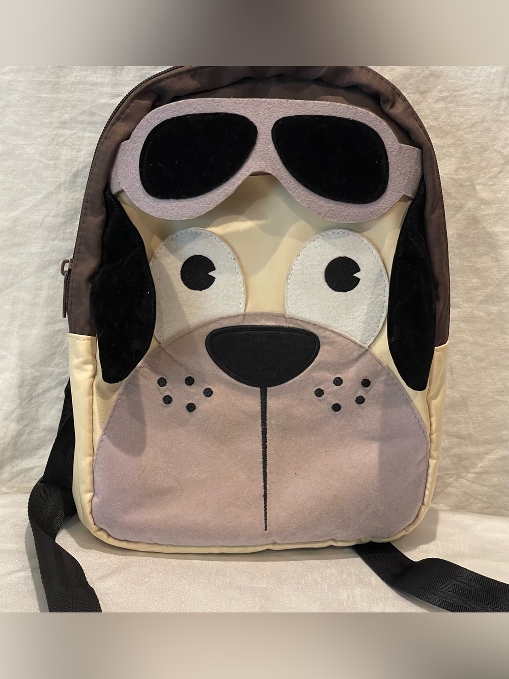 Backpack Dog With Glasses Formia Turkish Airlines brown beige bag small kids